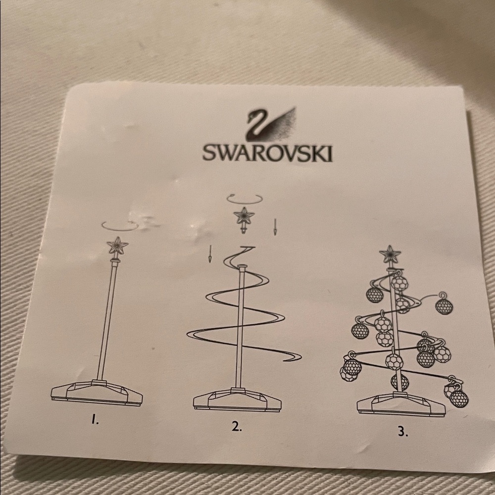 Swarovski Red and Clear Crystal Tree Figurine Prism Light Austria - Picture 6 of 9